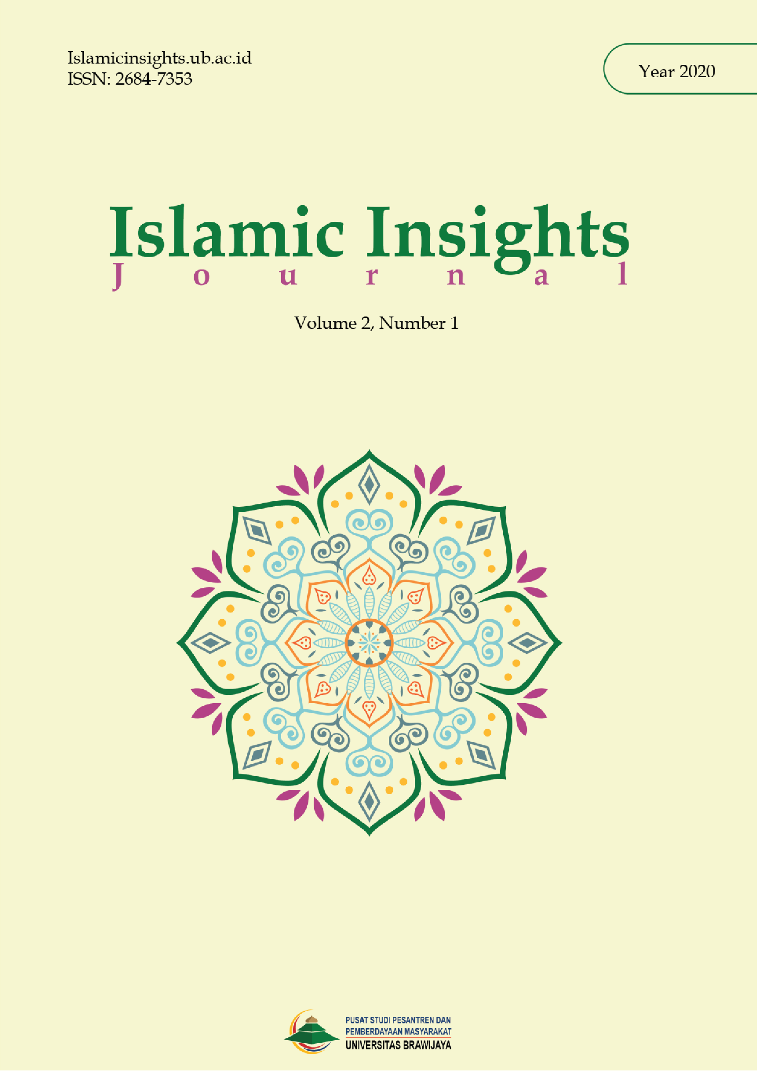 Cover Islamic Insights Journal Volume 2 Number 1